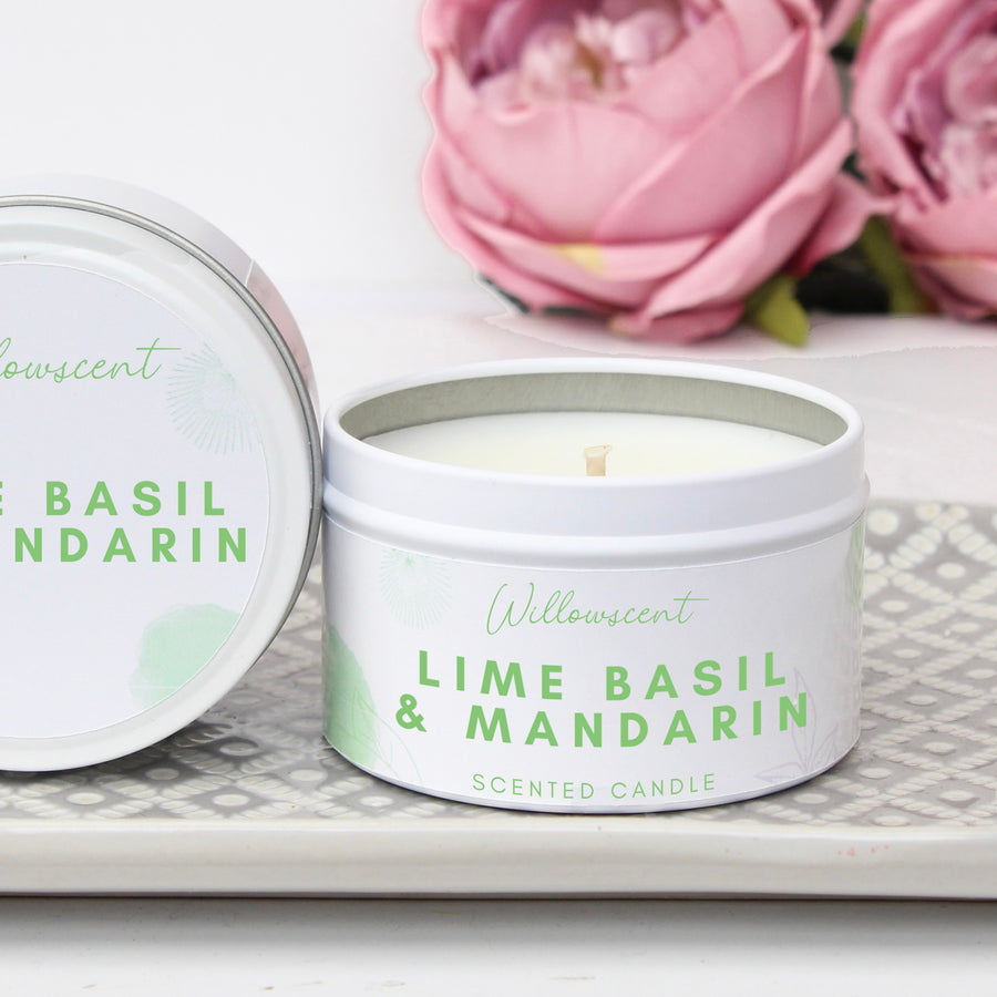 Lime Basil & Mandarin Scented Candle