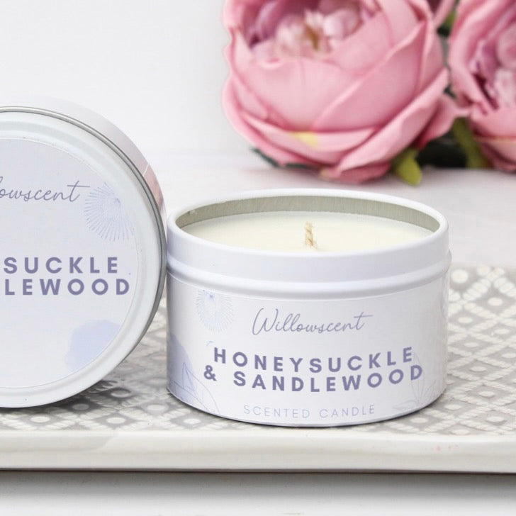 Honeysuckle & Sandalwood Scented Candle