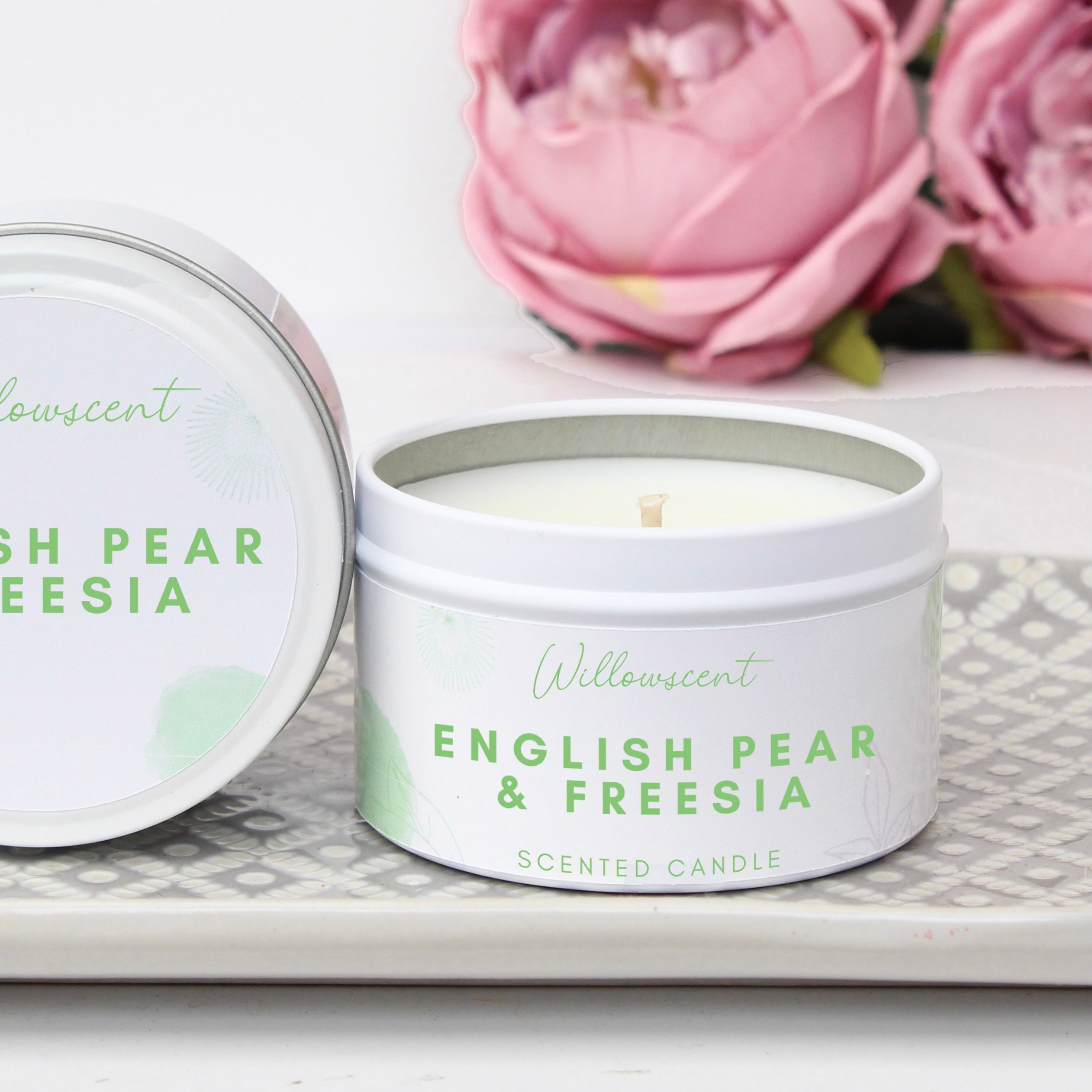 English Pear & Freesia Scented Candle