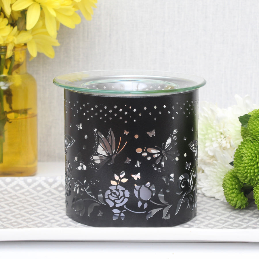 Black Butterflies Wax Melt Burner